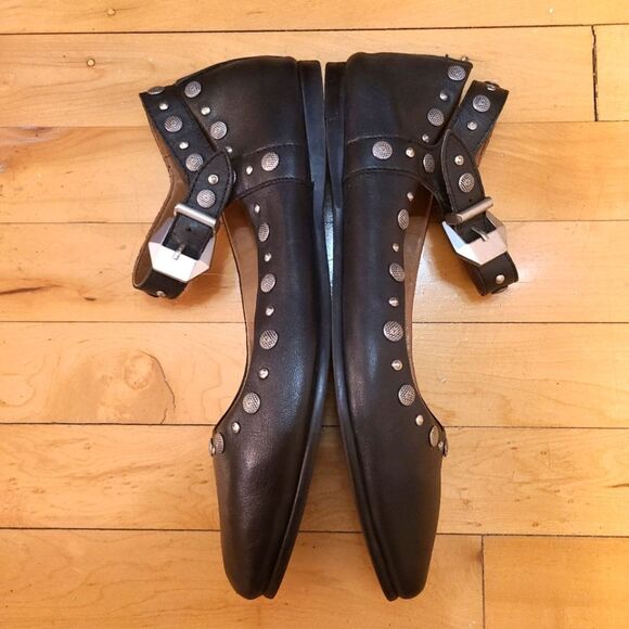 Free People Mystic Mary Janes Black Size 39.5 - Picture 7 of 10